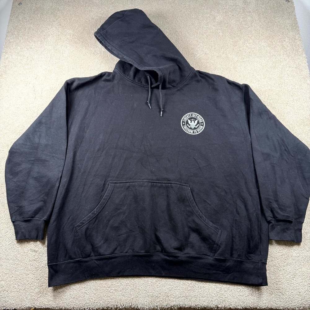 Smart Blanks Reserve Hoodie Mens 3XL Black Liberty Off-Road Freedom To Roam
